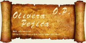 Olivera Pejica vizit kartica